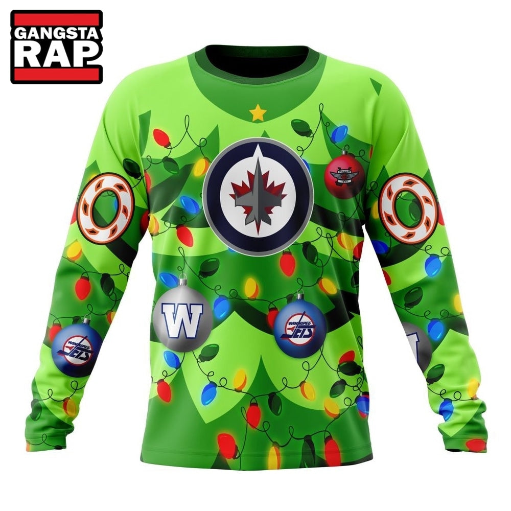 NHL Winnipeg Jets Specialized Christmass Tree Color And City’s Sport Teams Hoodie, T Shirt