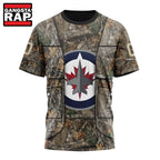 NHL Winnipeg Jets Specialized Unisex Vest Kits With Realtree Camo Hoodie, T Shirt