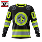 NHL Winnipeg Jets Specialized With FireFighter Uniforms Color Hoodie, T Shirt