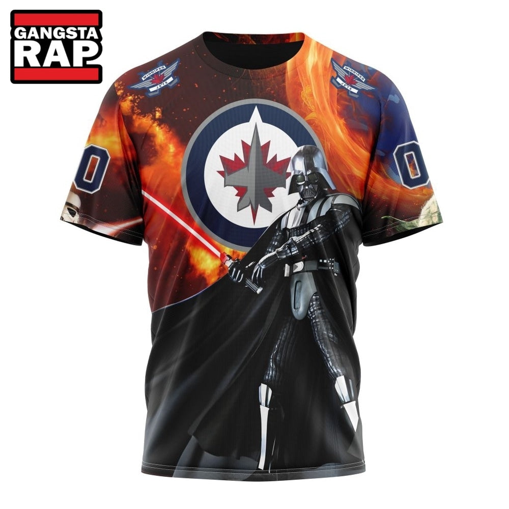 NHL Winnipeg Jets x Star War Specialized Design Hoodie, T Shirt
