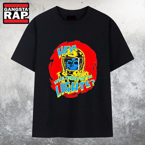Nice Skeleton Hey Who Turned Out The Lights T Shirt