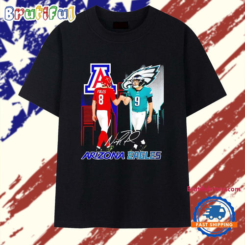 Nick Foles Arizona Wildcats x Philadelphia Eagles Signature T Shirt