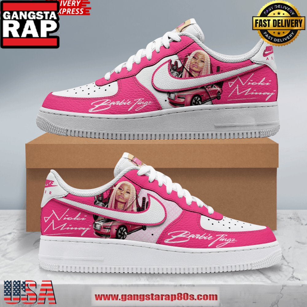 Nicki Minaj Barbie Tingz Limited Edition Air Force 1 Sneakers Shoes