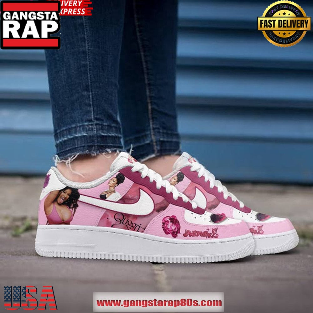 Nicki Minaj Queen Pink Friday Air Force 1 Sneakers Shoes