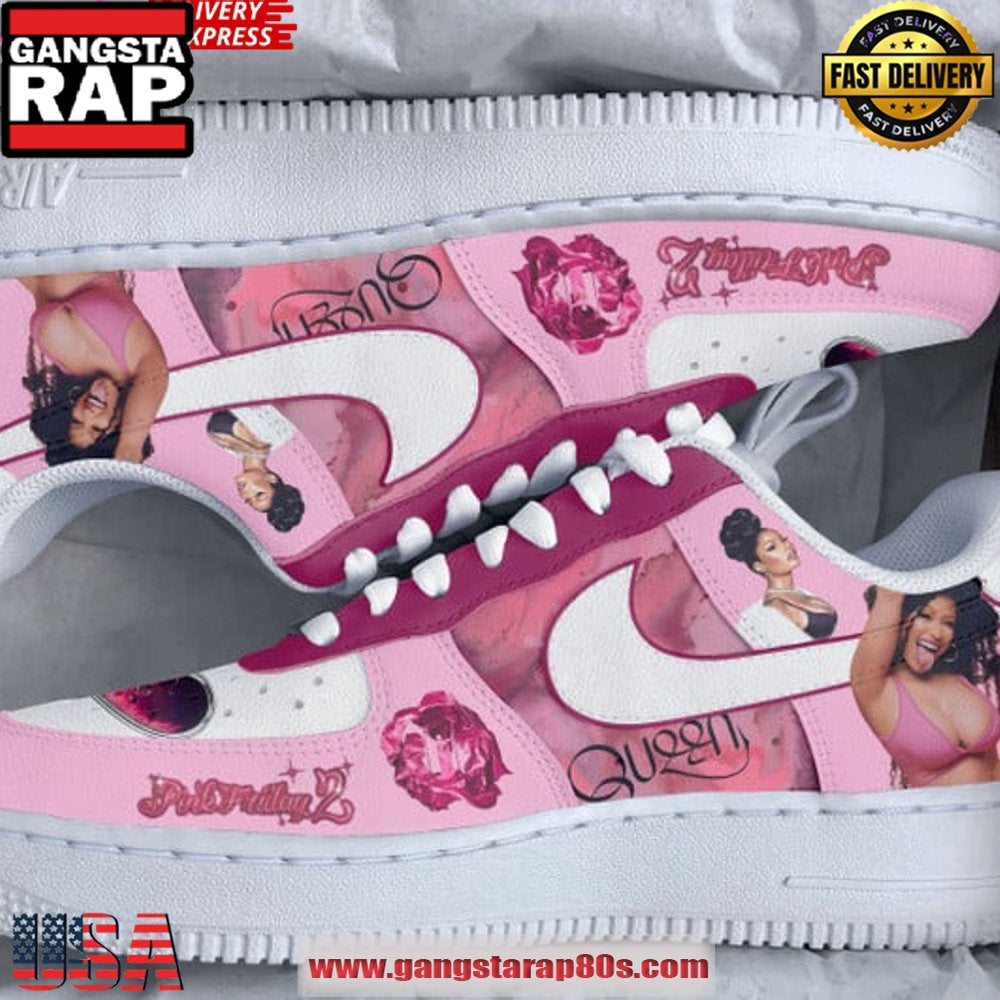 Nicki Minaj Queen Pink Friday Air Force 1 Sneakers Shoes