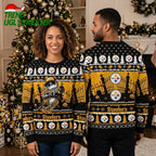 Nightmare Before Christmas Jack Skellington Steelers Ugly Christmas Sweater