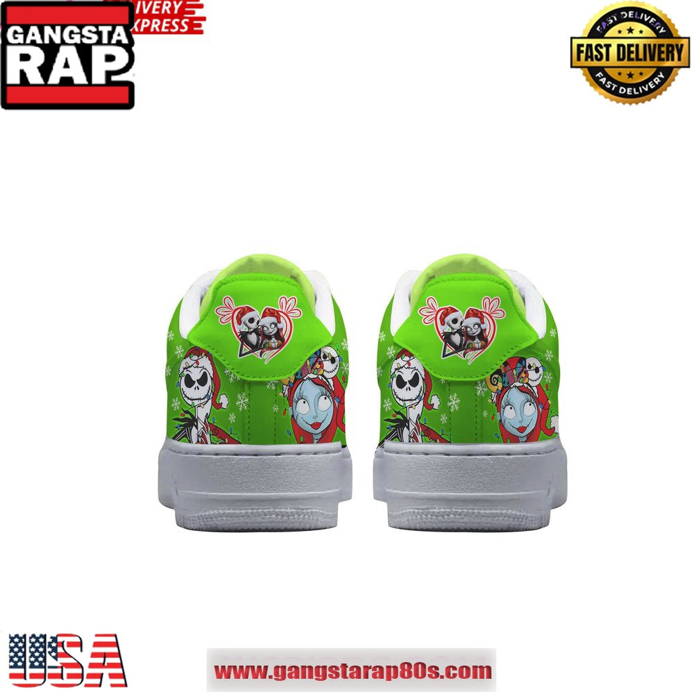 Nightmare Before Christmas Merry Christmas Air Force 1 Running Sneakers