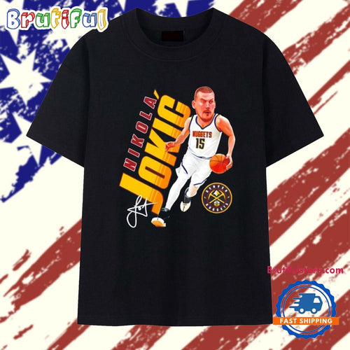 Nikola Jokic Denver Nuggets Caricature Signature T Shirt