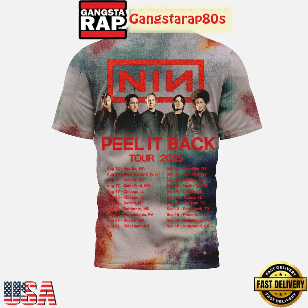 NIN Peel It Back Tour 2025 Special T Shirt
