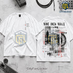 Nine Inch Nails Industrial Rock Black Mineral Wash Shirt