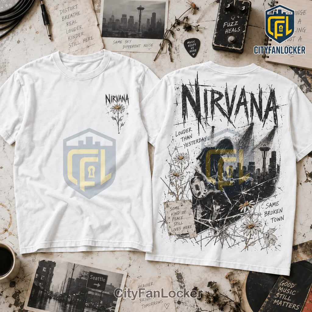 Nirvana Louder Than Yesterday Distressed Shirt