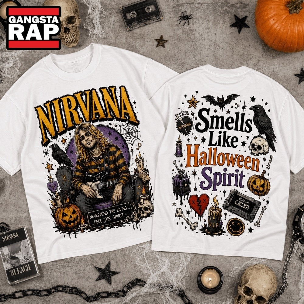 Nirvana Smells Like Halloween Spirit 3D Shirt Hoodie T-Shirt