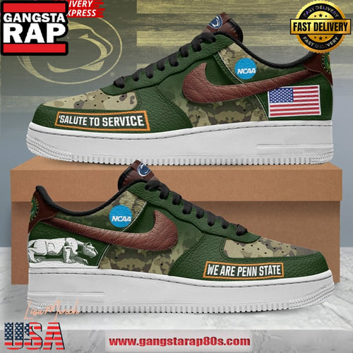 Nittany Lions Salute To Service Limited Edition Air Force 1 Running Sneakers