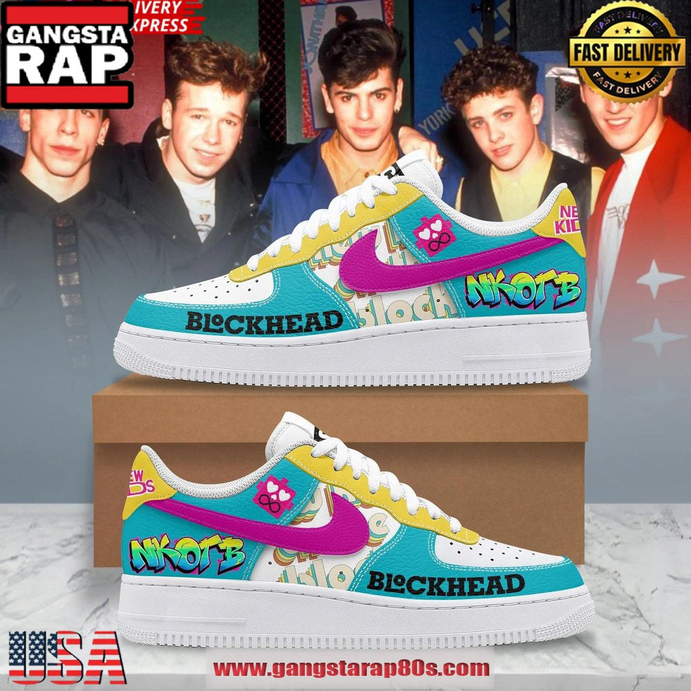 NKOTB Blockhead Limited Edition Air Force 1 Running Sneakers Shoes