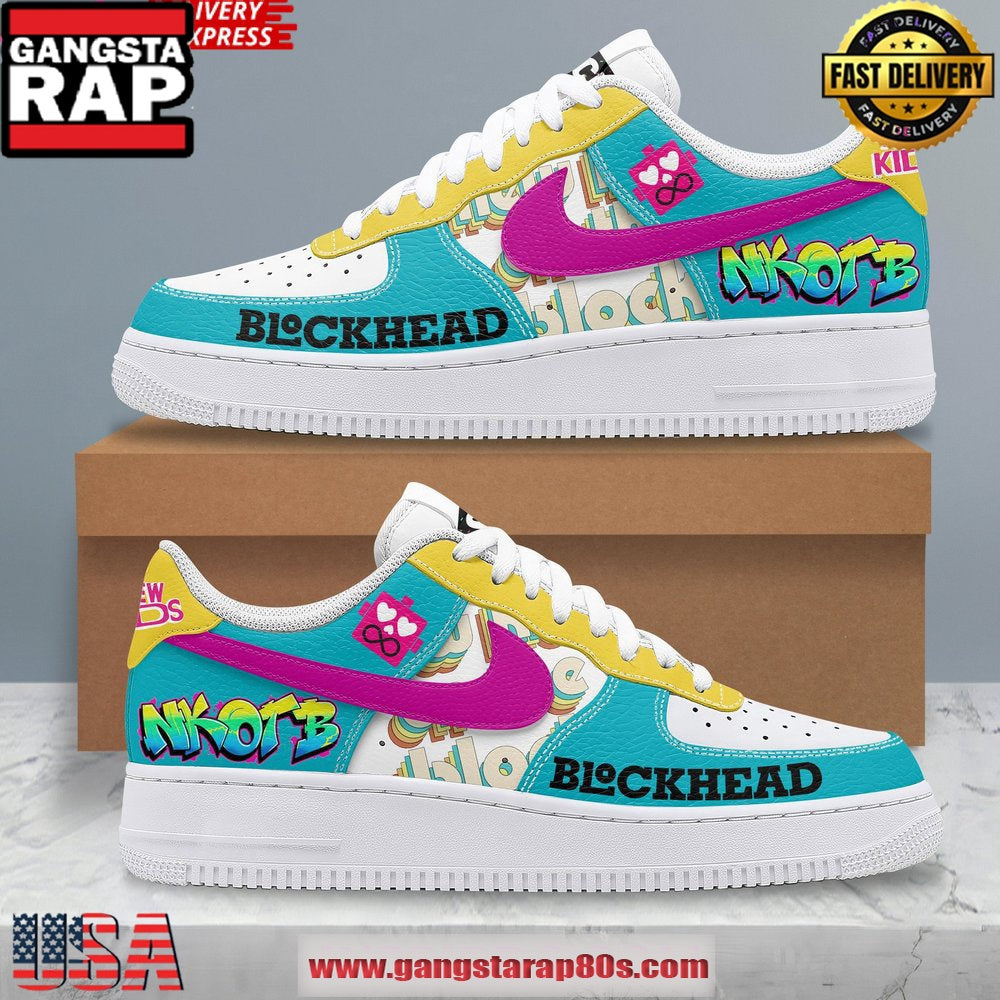 NKOTB Blockhead Limited Edition Air Force 1 Running Sneakers Shoes