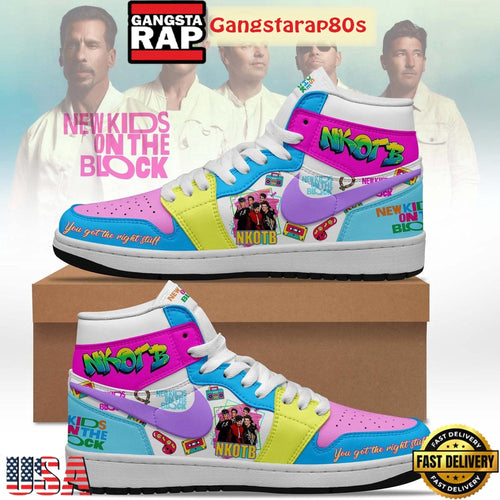 NKOTB You Got The Right Stuff Limited Edition Air Jordan 1 Sneakers Shoes