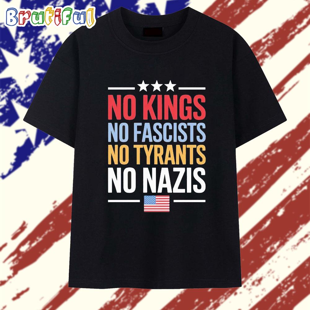 No Kings No Fascists No Nazis Vintage T Shirt