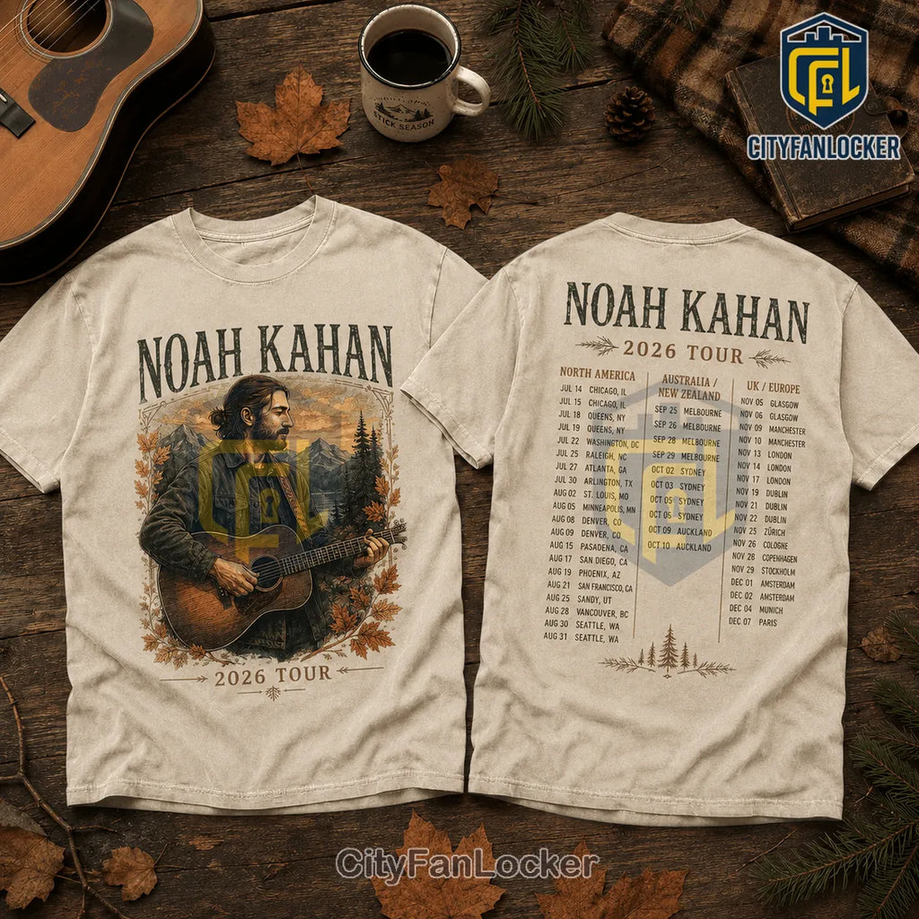 Noah Kahan 2026 Tour Limited Edition T-Shirt