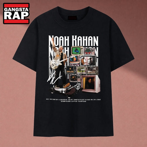 Noah Kahan Folk Pop Tour Retro TV Graphic T Shirt , Music 2D Shirt