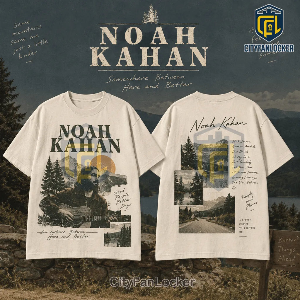 Noah Kahan Tour Merch Brown T-Shirt