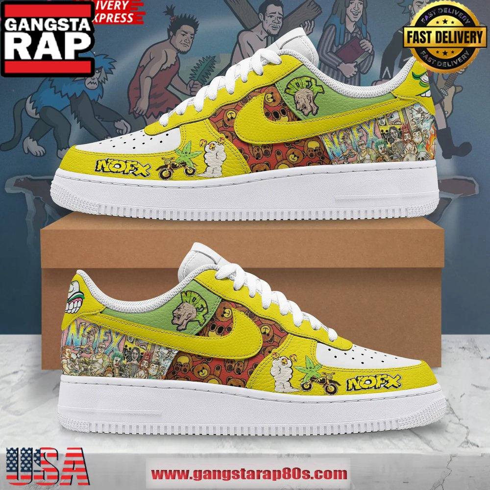 NOFX Band Special Edition Air Force 1 Running Sneakers Shoes