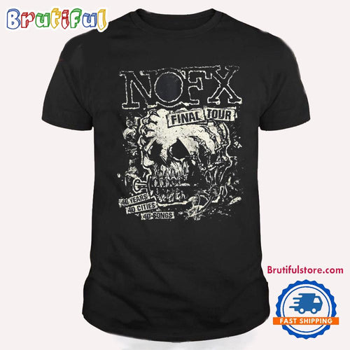 NOFX Final Tour Skull 2024 T Shirt