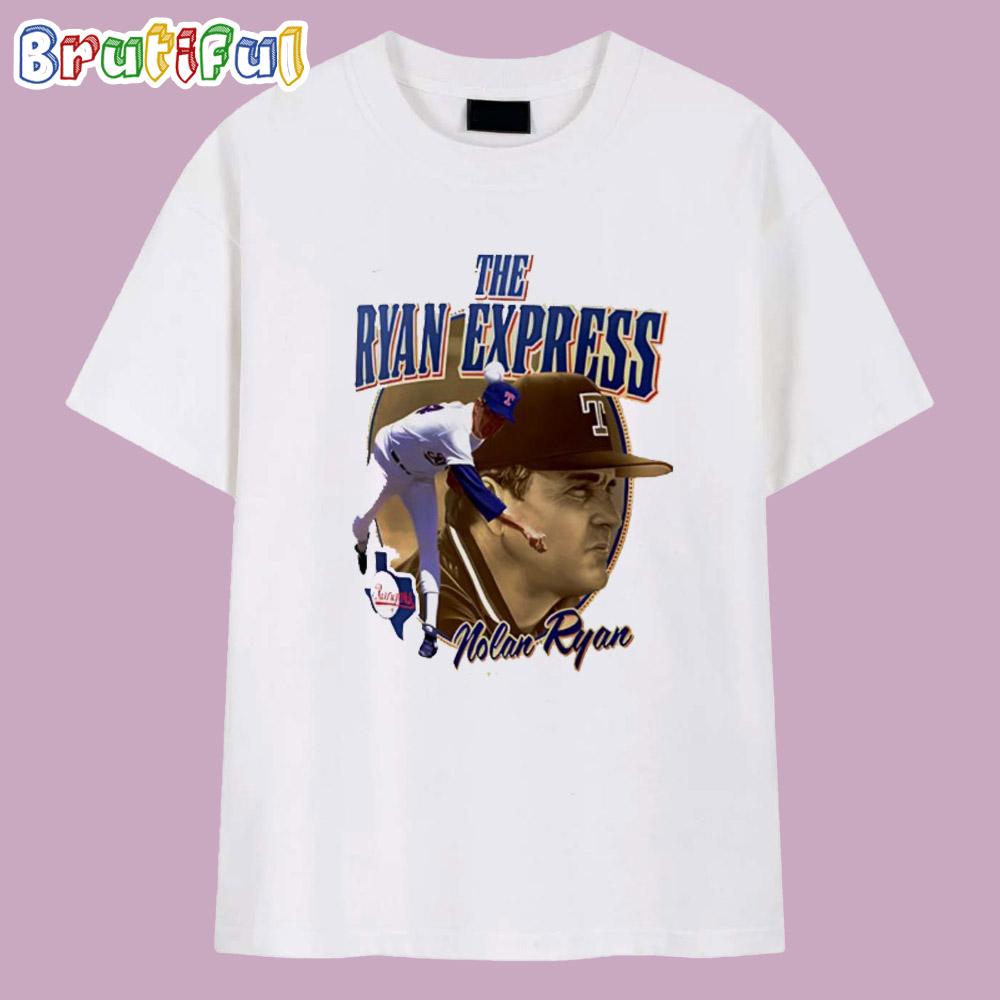 Nolan Ryan The Ryan Express Texas Rangers Legends T Shirt