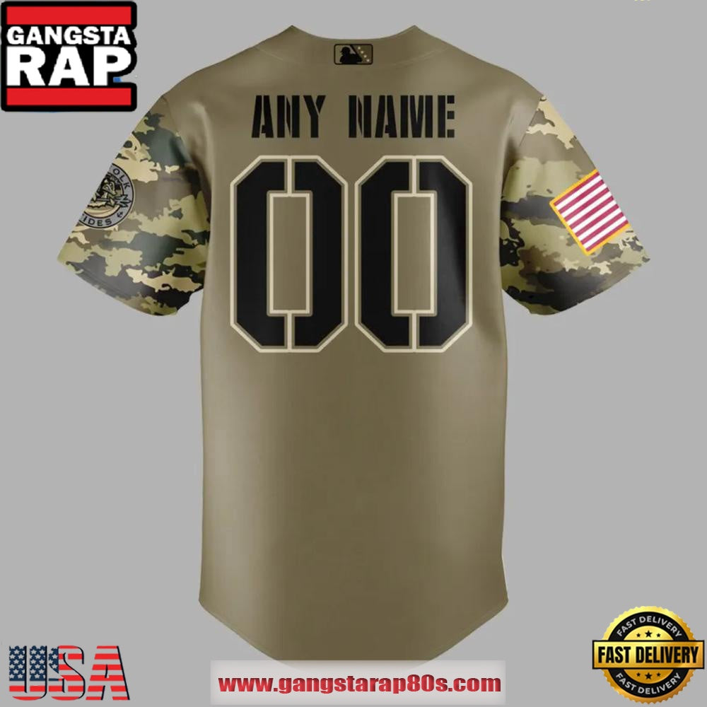 Norfolk Tides Military Appreciation Night 2025 Limited Edition Custom Baseball Jersey Shirt