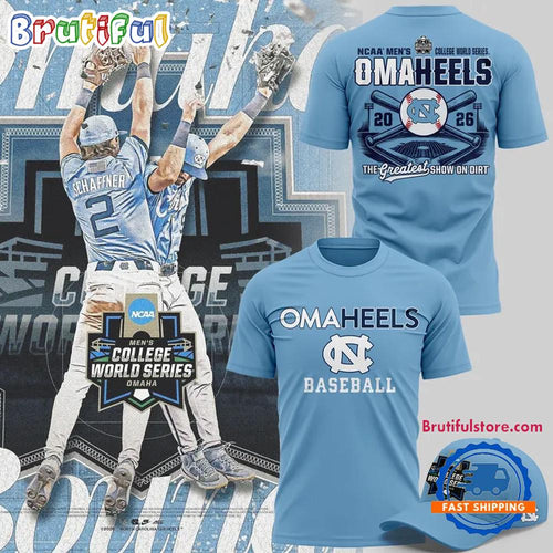 North Carolina Tar Heels 2026 Baseball College World Series Omaheels New Design T Shirt