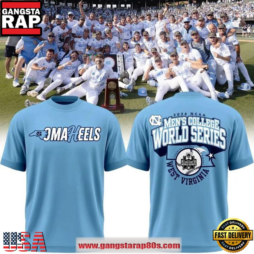 North Carolina Tar Heels 2026 NCAA Men’s College World Series OmaHeels T Shirt