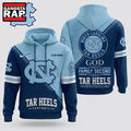 North Carolina Tar Heels 2026 NCAA Personalized Faith Family Football Hoodie