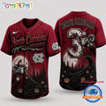North Carolina Tar Heels 2026 NCAA Spooky Mascot Halloween Personalized Baseball Jersey Shirt
