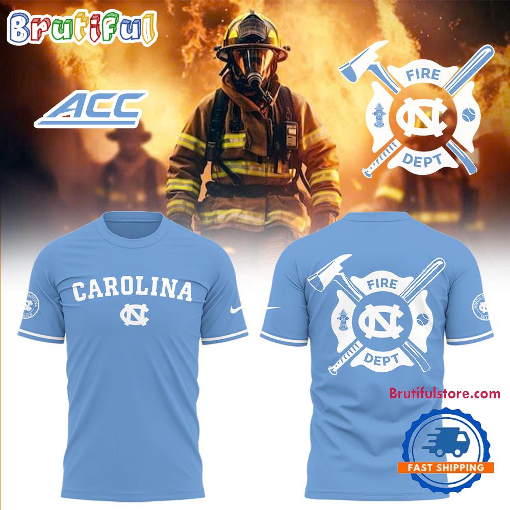 North Carolina Tar Heels Baseball x Firefighter Appreciation Night Hoodie T-Shirt