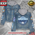 North Carolina Tar Heels Basketball ACC Champions Hooded Limited Edition Denim Jacket
