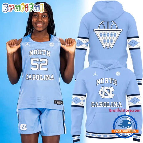 North Carolina Tar Heels Basketball Carolina Blue Uniform 2026 Hoodie T-Shirt