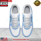 North Carolina Tar Heels Custom Air Force 1 Running Sneakers Shoes