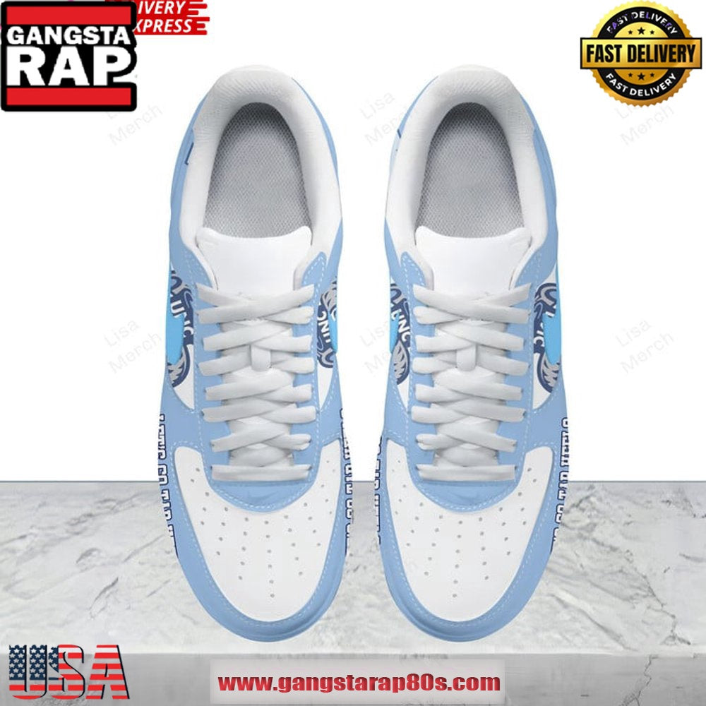 North Carolina Tar Heels Custom Air Force 1 Running Sneakers Shoes