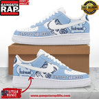 North Carolina Tar Heels Custom Air Force 1 Running Sneakers Shoes