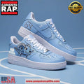 North Carolina Tar Heels Go Heels Air Force 1 Running Sneakers Shoes