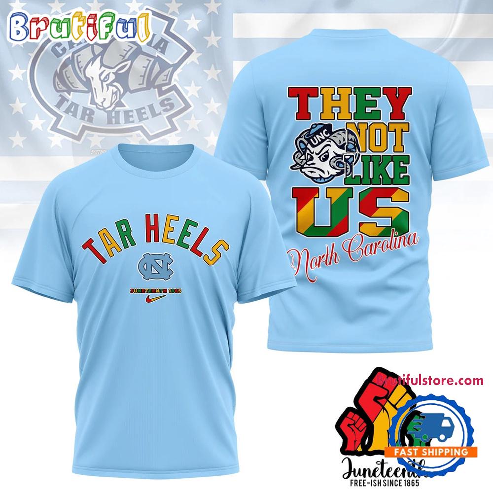 North Carolina Tar Heels Juneteenth Freedom Day 3D Shirt