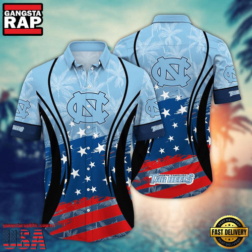 MLB North Carolina Tar Heels Team Logo Hot Summer Aloha Hawaiian Shirt