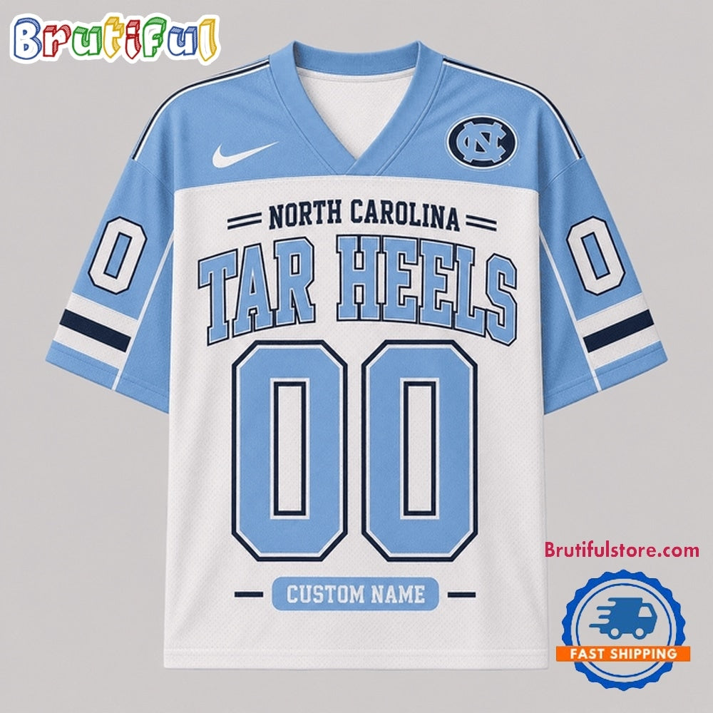North Carolina Tar Heels NCAA College Team Pride Personalized Football jersey