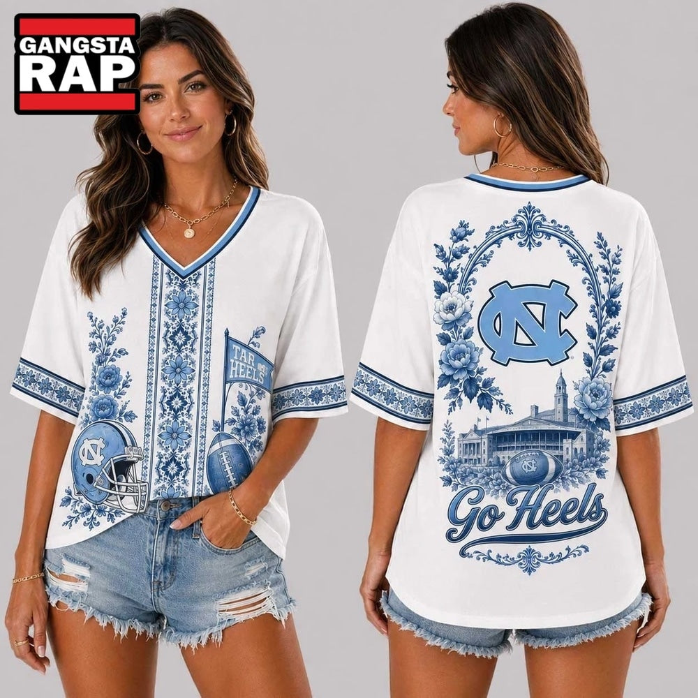 North Carolina Tar Heels NCAA Collegiate Pride Collection V Neck T Shirt