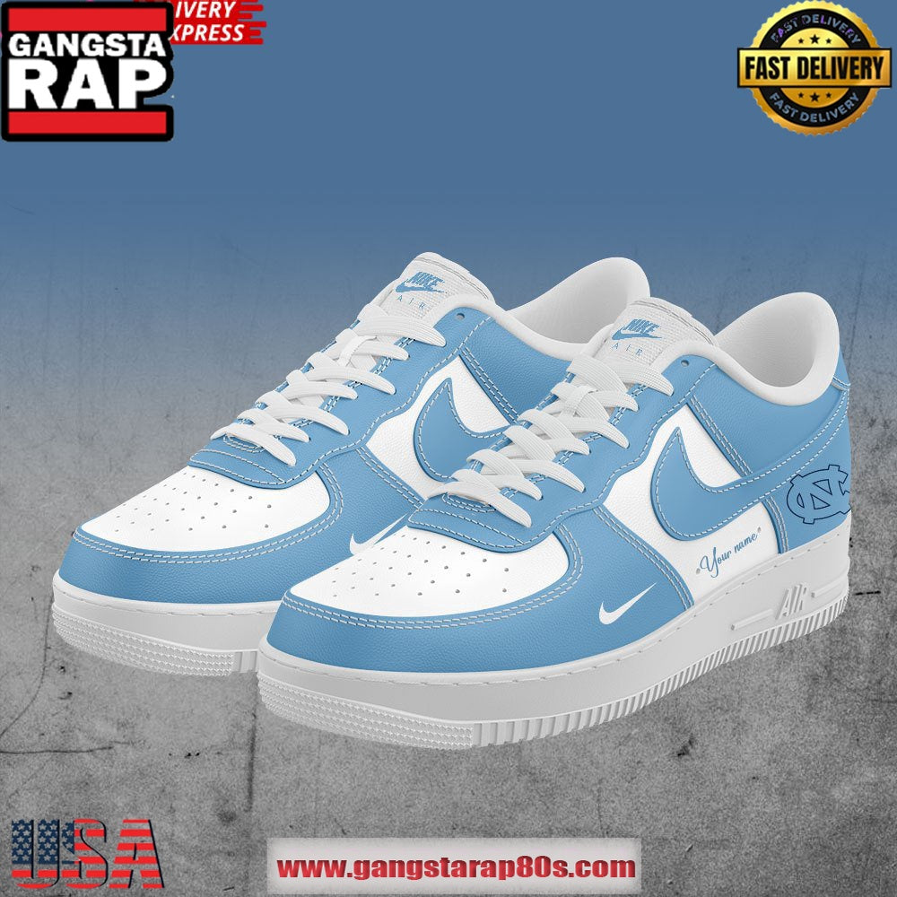 North Carolina Tar Heels Per Custom Air Force 1 Sneakers Shoes