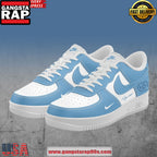 North Carolina Tar Heels Per Custom Air Force 1 Sneakers Shoes
