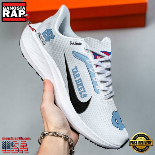 Custom Name North Carolina Tar Heels New Design Air Force 1 Shoes Running Sneakers