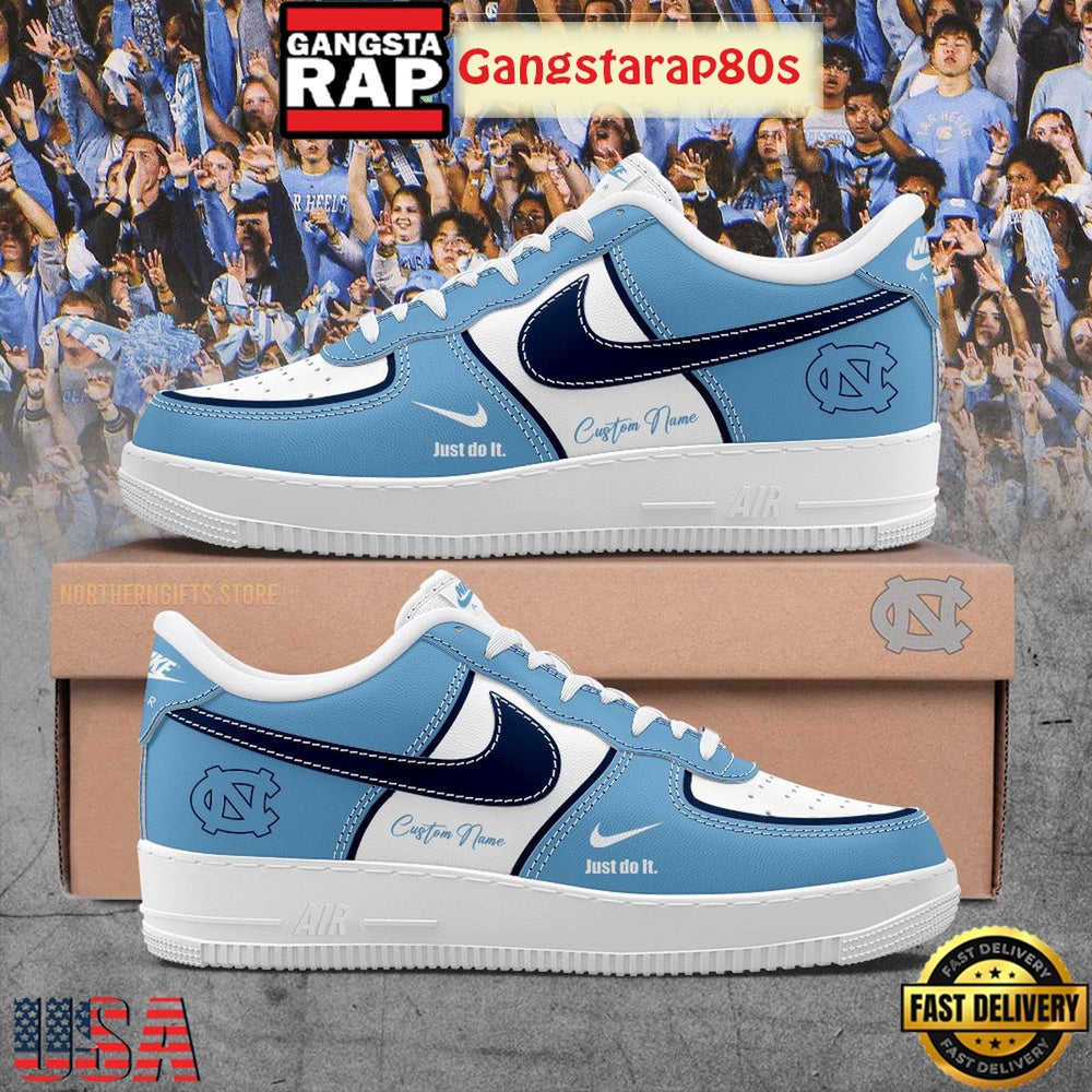 North Carolina Tar Heels Welcome The New Season 2025 Custom Air Force 1 Sneakers Shoes