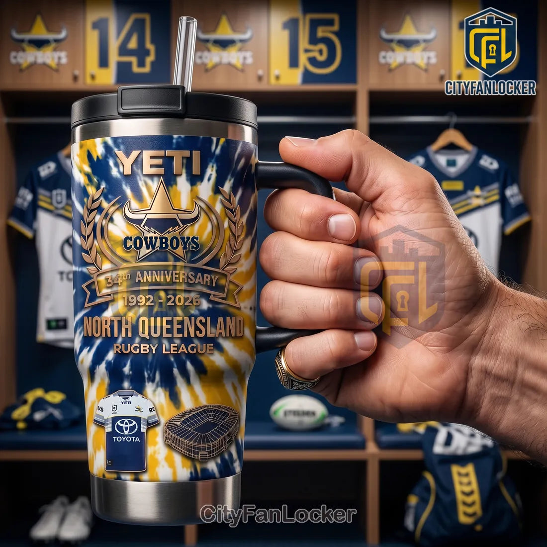 North Queensland Cowboys 34th Anniversary Stanley Tumbler