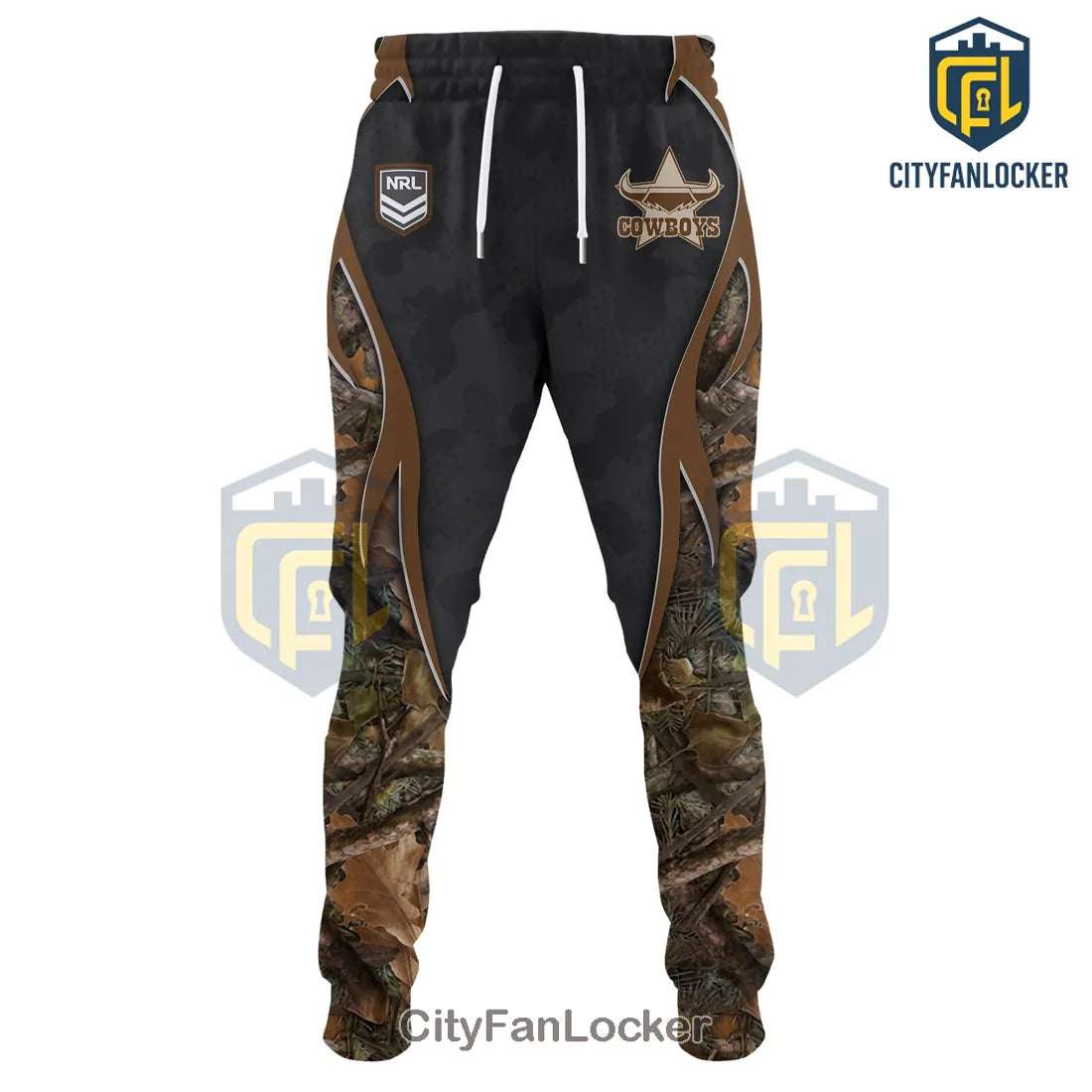 North Queensland Cowboys NRL Hunting Season Camo Hoodie