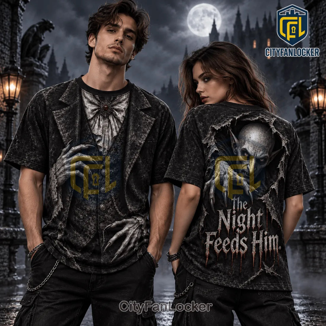 Nosferatu Count Orlok Moonlight Vampire Shirt